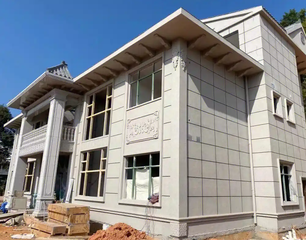 芝麻白石材外墙干挂